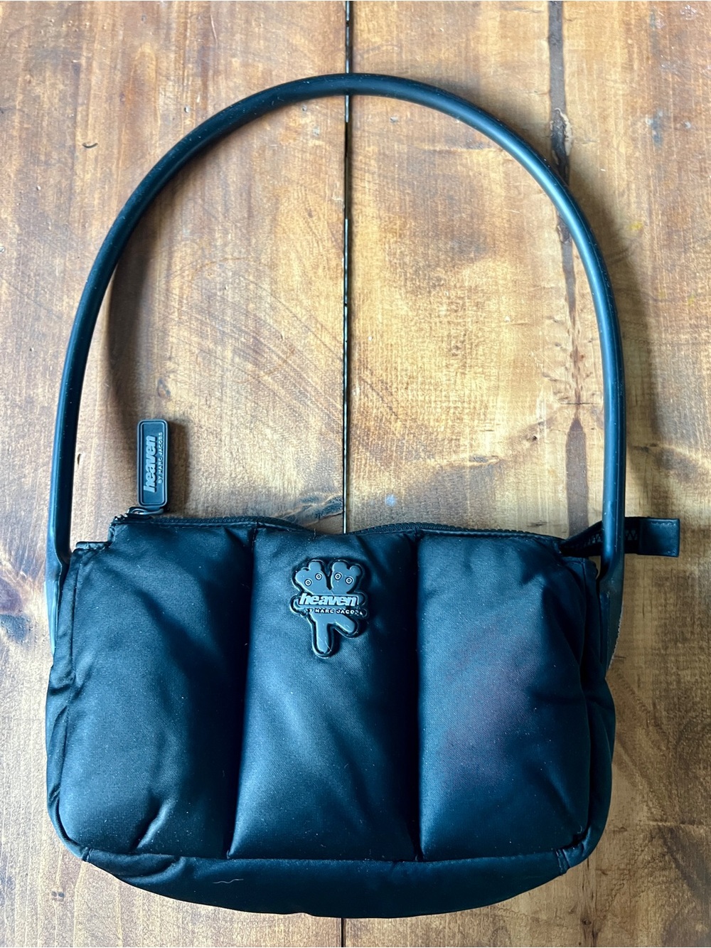 Heaven by Marc Jacobs Black Puffy Nylon Shoulder Bag